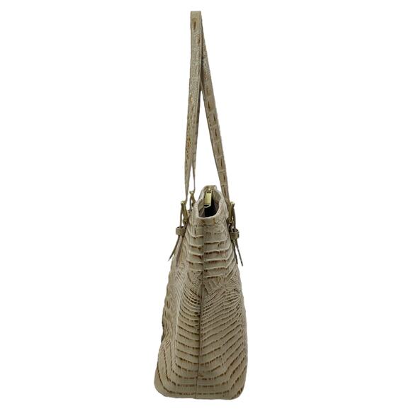 Brahmin Medium Asher Melbourne Tote Bag Shoulder Bag Leather Tan - Picture 2 of 10